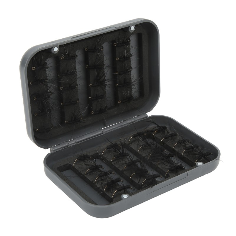 40PCS Fly Fishing Flies Kit Realistic Black Ant Hand Knitting