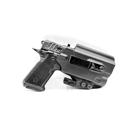 Model 1 Holster for Staccato HD P4 - P.ID, PID, IWB, AIWB, Light Bearing, Right & Left Hand (Standard Black - Right Hand)
