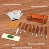 bellaDimora Wood Carving Kit 16-Piece, 8 Whittling Knives & 4