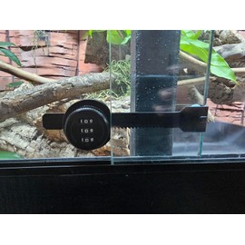 ETEKJOY Keyless Ratchet Lock for Sliding Glass Door Showcase Display Case Cabinet 3-Digital Password Combination (Black)