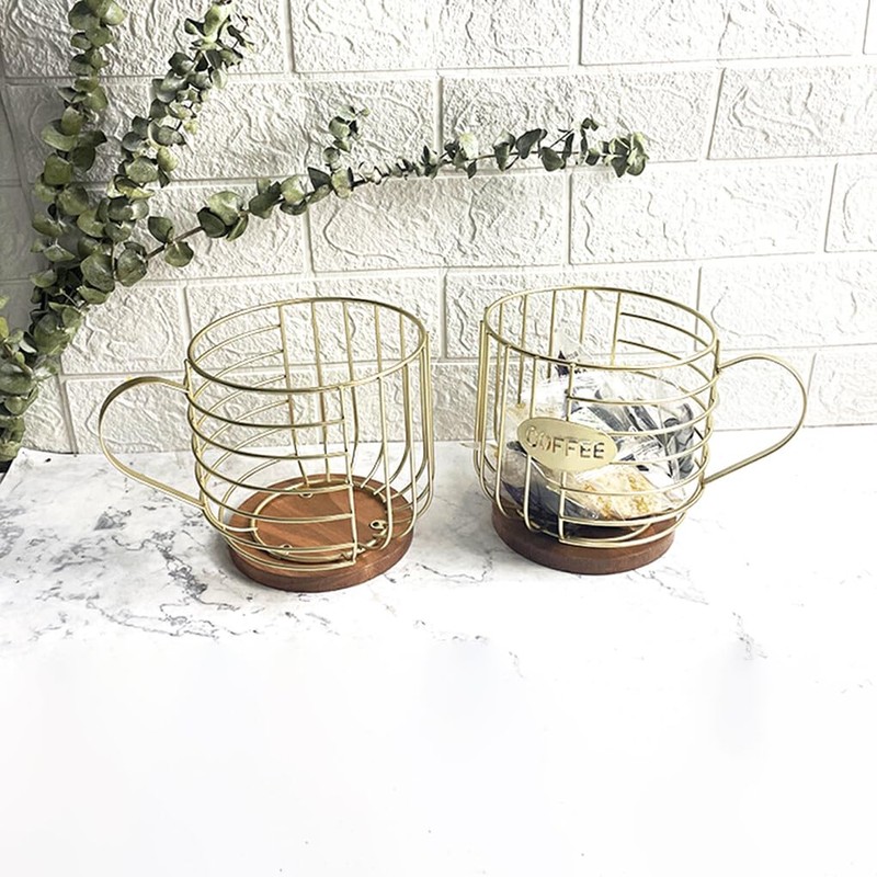 AIXXCUVQ Pod Moses Basket Modern And Minimalist Coffee Pod Storage