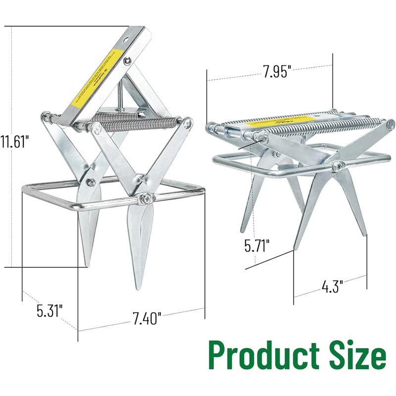 Simfelice 2 Pack Upgraded Mole Traps Heavy Duty Scissor Mole