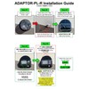 MOTION-GUARD MG1000-450B-RB RV LED Motion Sensor Porch Light, 450 Lumens,