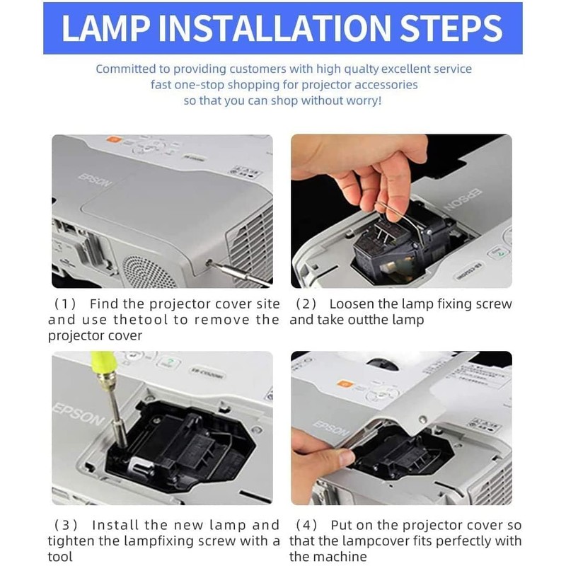 LBTbate Projector Lamp ELP85 for Epson Projector Bulb Replacement V13H010L85