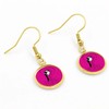 Brides Maid Pink Earrings Bachelorette Party Jewelry Wedding Accessories (Drop