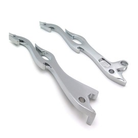 SMT-CHROMED Brake Clutch Flame Hand Levers Compatible With SUZUK Intruder 800 1400 1500 [B00RUEC7IC]
