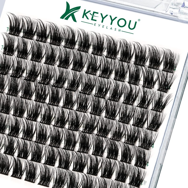 Lash Clusters 96pcs Individual Lashes Y08 D Curl 14mm Cluster