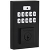 Kwikset 9260CNT-514S Contemporary SmartCode Keypad Electronic Deadbolt SmartKey Matte Black