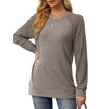 Saloogoe Womens Long Sleeve Tops Fall Shirts 2025 Loose Fit