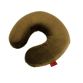 Memory Foam U Shaped Travel Pillow Neck Support Head Rest Cushion (Brown)