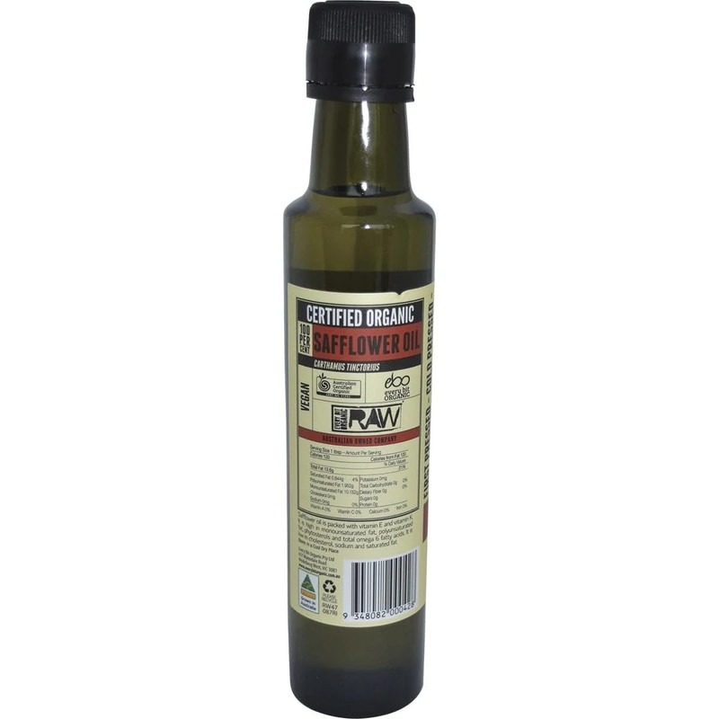 Safflower Oil Cold Pressed - Unrefined - 250mL