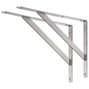 YUMORE 18" Shelf Bracket Stainless Steel, Heavy Duty Solid Shelf