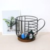 Futihana Coffee Filter Holder with Lid, Coffee Filters Storage, Wooden