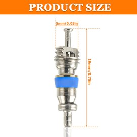 HUAREW Valve Core for R32 R410 R22 Refrigerant, High Pressure Air Conditioning Valve With Teflon Seal, Suitable for Replacement Part of Air Conditioning and Refrigeration Systems(Pack of 50)
