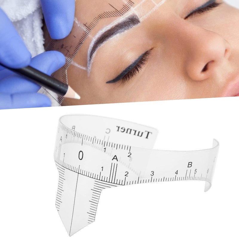 Eyebrow Ruler, Microblading Ruler Portable for Makeup (Nose Bridge Ruler
