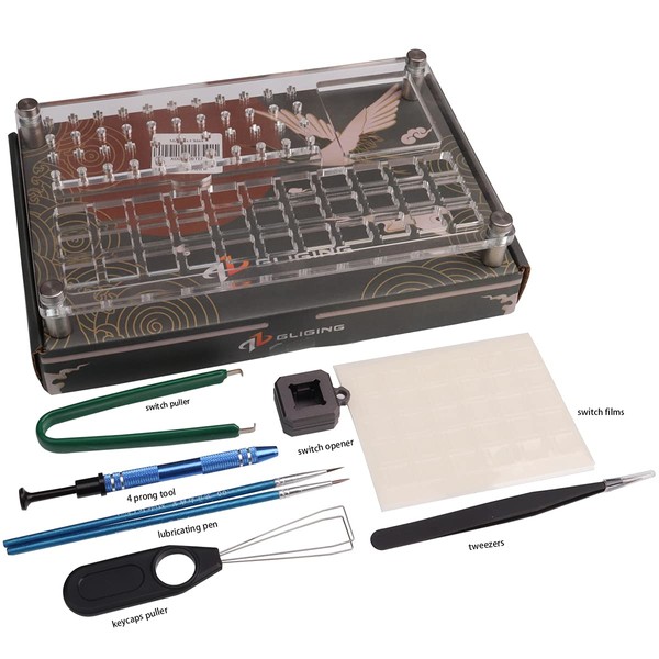 33 Switch Tester Opener Acrylic Lube Station DIY Double-Desk Removal