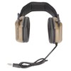 Military Headset, Retractable Gaming Hunting Headphones with Microphone, Without Noise