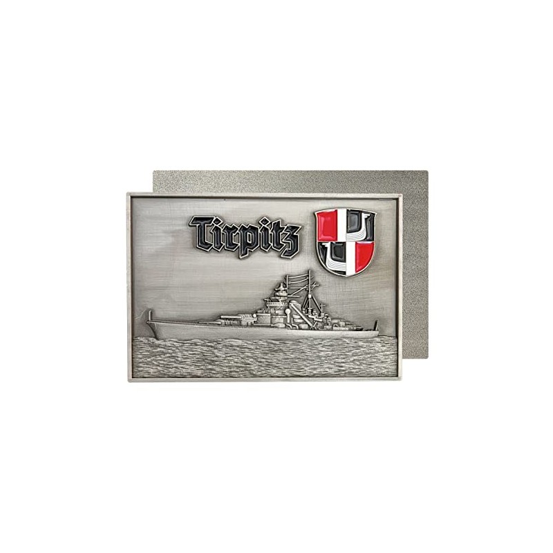 Battleship Tirpitz (Ship Plaque), Metal