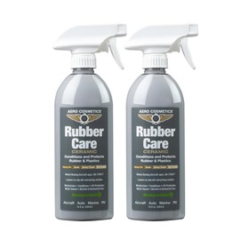 Aero Cosmetics Ceramic Tire Dressing Protector, No Tire Shine, No Dirt or Brake Dust Attracting Residue 16 Fl. oz (2-Pack) Satin/Matte Finish Stays Clean Longer Cleans Up Easier Aircraft Grade