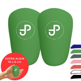 JDP Mini Shin Pads, Extra Small Shin Pads, Football, Men, Non-Slip Mini Shin Pads, Children's Football, Shin Pads, Small, Shin Pads for Football, 10 x 6 cm, Green