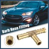 INFINAUTO Car 5/16" 8mm Brass Barb Hose Fitting Tee T