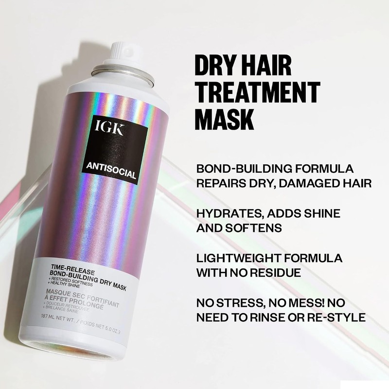 IGK Igk antisocial overnight bond building dry hair mask unisex
