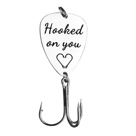 Gifts for Boyfriend Husband Anniversary Fishing Gifts for Him Fiance Hooked on You Fishing Lures Christmas Birthday Gifts Valentines Day Gifts for Him
