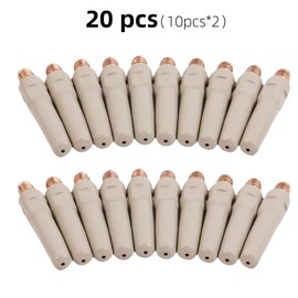 10/20/30 Pcs Ôºà40mm*1.0mmÔºâUniversal Welding Contact Tip & Anti-Spatter Nozzle Kit ‚Äì Copper-Base Conductive Tips with Slag-Proof Coating, Non-Stick Design for Enhanced Arc Stability & Efficiency | Compatible with All Torches  sold a dura profesion:_20 pcs