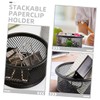 BUGUUYO Space-saving Mesh Paper Clip Holder Binder Paper Holder for