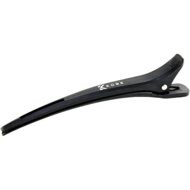 Kobe Professional Hairdresser's Black Carbon Section Clips (x 6) - Made With Super Tough Carbon