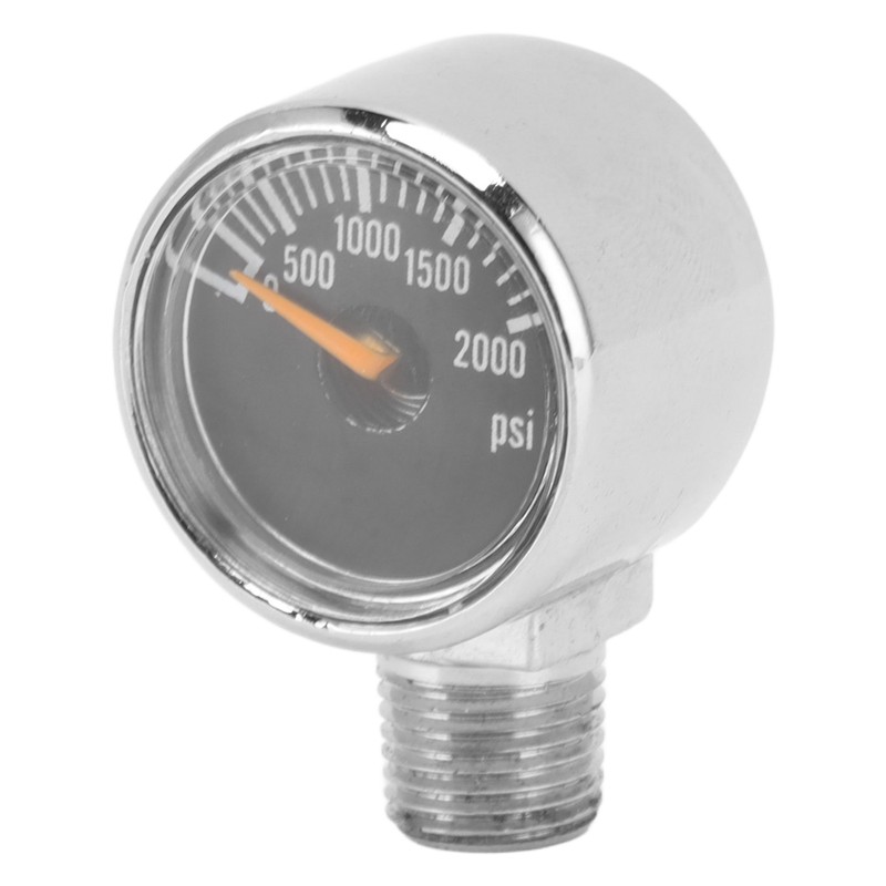 2000psi Pressure Gauge 1/8NPT Mount CO2 Cylinder Filling Pressure Meter