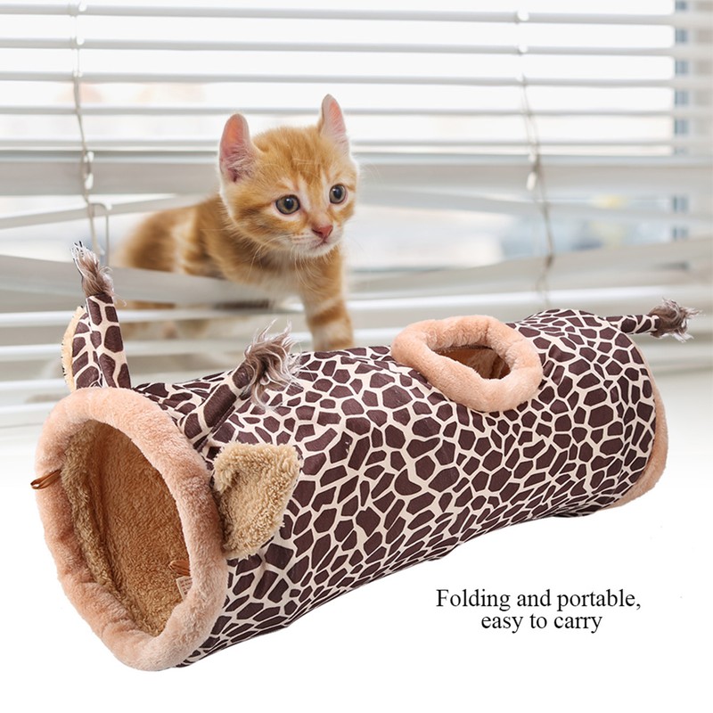 Safe Portable Folding Collapsible Fabric Tunnel Toy for Pet Cat