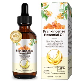 Frankincense Oil for Skin, 100% Pure and Natural Organic Frankincense Oil for Self Care, Skin, Face, Hair, Relieving Discomfort, Calming, Massage & Relaxation | 60ml