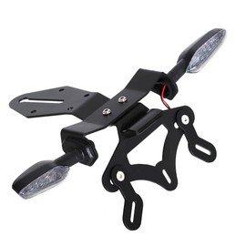 License Plate Holder Rear Fender Eliminator Tail Tidy LED Indicator Turn Signal Blinker Kit Compatible with Ninja ZX-10R ZX10R ZX-10RR ZX10RR 2016-2024(Clear)