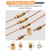 Racewill 25 ft 3/16" Copper Coated Brake Line Kit +Tube