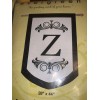 Evergreen Monogram Z Large House Flag Applique 28" X 44"