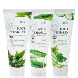 Ikel Cleansing Aloe 180g Cucumber Green Tea Foam Cleanser Aloe cleansing foam 15ea