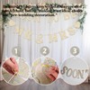 Daxilonyz Gold Glitter “Soon to Be Mr & Mrs” Banner,