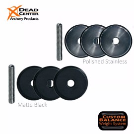 Dead Center Archery Products Stainless 1 oz. Weight Set 3 per pk. - Matte Black