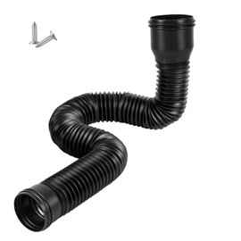 Rain gutters downpipe drain gutter downpipe extension collection basin downpipe extension set downpipe extensions flexible for most downpipes, black