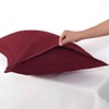 PiccoCasa Pillow Shams Double Brushed Microfiber, 2 Packs Pillowcases with