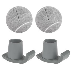 Tennis Balls for Walkers Pre Cut, Walker Skis Glides for Folding Walkers - 4 Pack