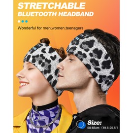 LC-dolida Sleep Headphones Bluetooth,Sleep with Bluetooth Thin HD Stereo Speakers Perfect for Side Sleepers, Sport, Yoga, Travel