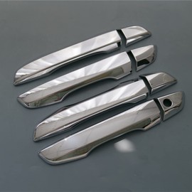 ZiWen Door Handle Cover Trim for Honda Civic 2016 2017 2018 2019 2020 2021 (Chrome No Keyless Holes)