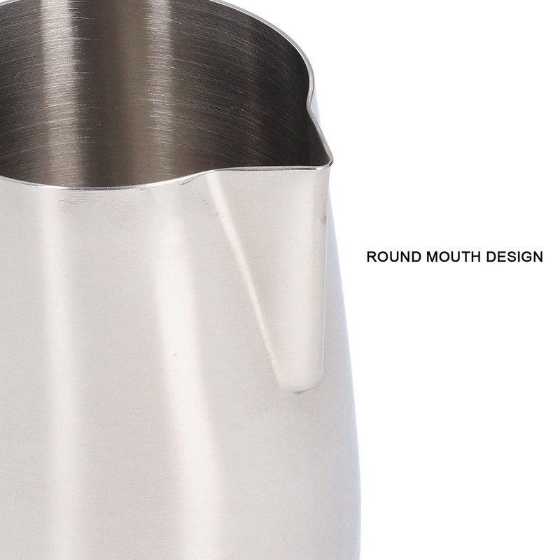 600ML Stainless Steel Coffee Frothing Pitcher Break Resistance Milk Frothing