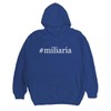Radioactive Trends #miliaria - Men's Hashtag Pullover Hoodie, Blue, Medium