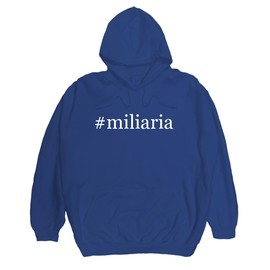 Radioactive Trends #miliaria - Men's Hashtag Pullover Hoodie, Blue, Medium