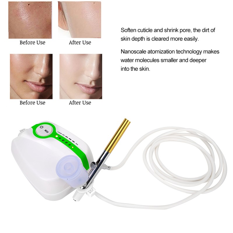 Green Portable Oxygen Injection Machine Airbrush Gun Spray Gun Nail