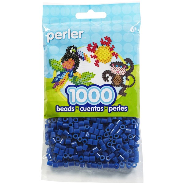 Perler Beads Fuse Beads for Crafts, Dark Blue, Small, 1000pcs