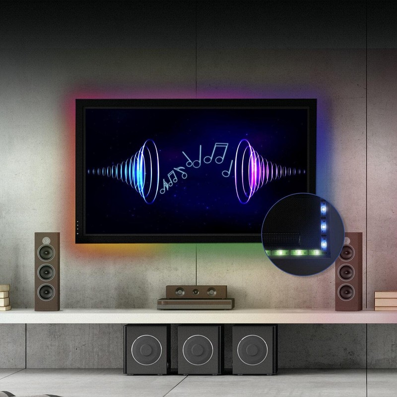 Tira Led Multicolor Rgb De 2 M Con Control Remoto